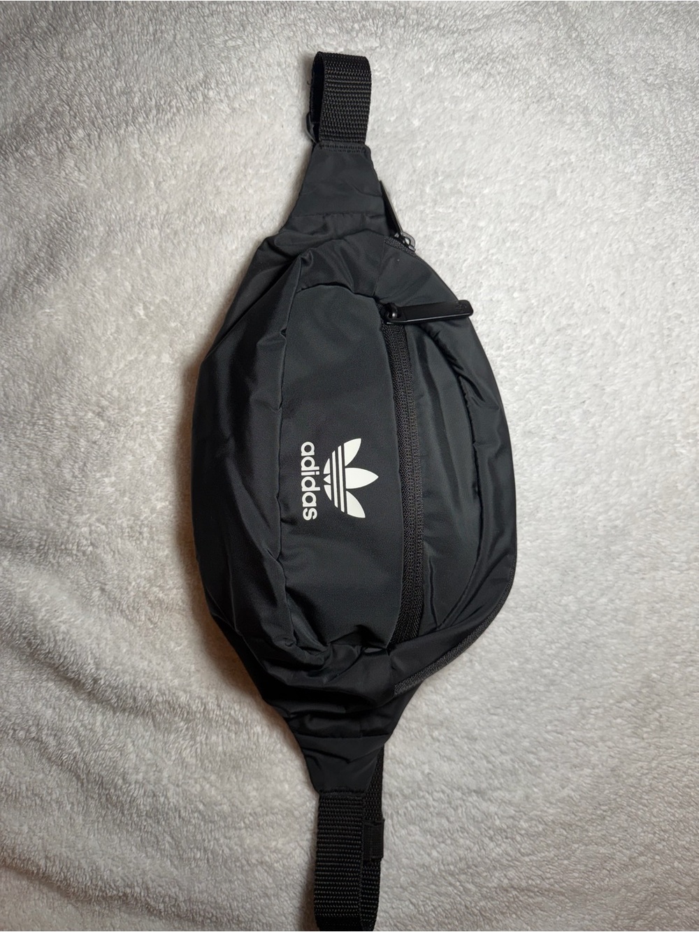 adidas Black Trefoil Sling Belt Bag